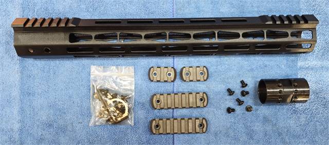Presma 15" Light Weight Free Float MLOK Handguard w/Extra Rails