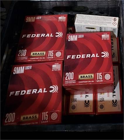 9mm Federal 115 grain FMJ