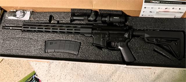 Ruger AR556 with scope