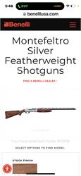 Montefeltro Silver Featherweight Shotguns