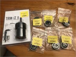 Brand New Trim It II 3-way case trimmer, and several calibers