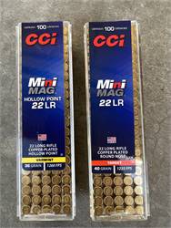 22 LR Target Mini-Mag or Mini-Mag HP 22 LR 100 Rounds