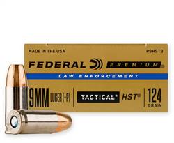 9mm - 124 Grain HST JHP - Federal Premium 50 Rounds