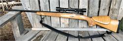 25-06 Custom Mauser 98 Beautiful Tiger Maple Stock Hand Carved and Inlayed