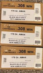Black Hills Gold .308 Winchester 178 gr. AMAX Polymer Tip Ammunition 