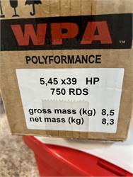 5.45x39 Russian WPA 750rd Box Hollow Points 