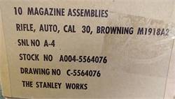 30 Caliber BAR serialized magazines