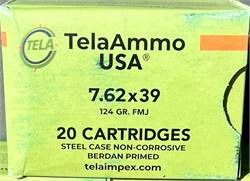 7.62 X 39 mm AK-47 Ammo FMJ Steel Case 20 Rounds $11 