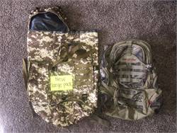 Several items; full sets of brand name camo, packs, and boots 