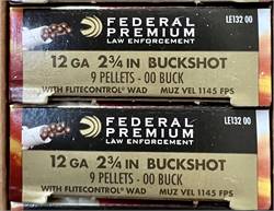 12 Gauge 00 Buck 9 Pellet Federal Premium LE 2-3/4