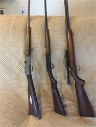 3 Remington 22 rifles