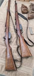  Austrian Steyr M95 long rifle 8x56R, Austrian Steyr M95 carbine 8x56R, ammo, accessories