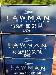 .40 S&W Lawman or Federal A. E. 180 Grain FMJ