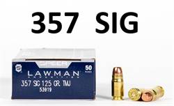 "357 SIG" Speer Lawman Brass TMJ 125 Grain 50 Rounds