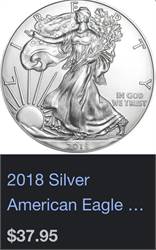 1,000 oz 2018 Silver Eagles