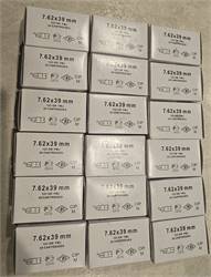 18 boxes of 7.62x39mm 