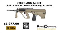 STEYR AUG A3 M1 5.56X45 16" 30RD MUD with external RAIL